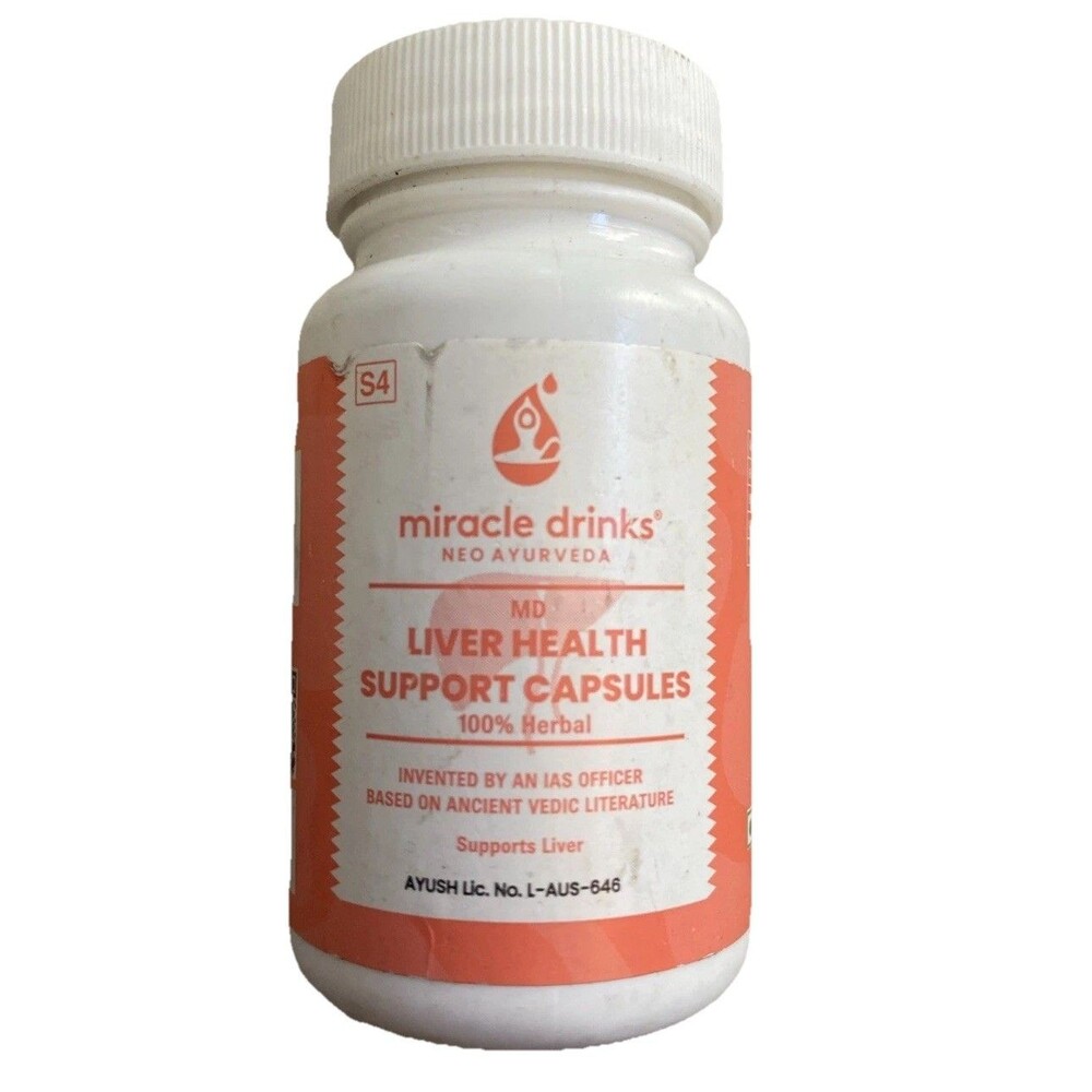 Miracle Drinks Neo Ayurveda Liver Health Support 30 Capsules Supports Liver